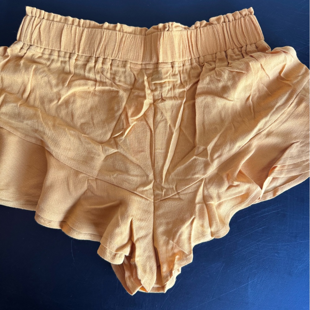 Cupshe Buttercup Breeze Ruffled Cover-Up Shorts